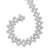 .925 Sterling Silver 1.0 cttw Miracle-Set Round Diamond "Zig Zag" Link Bracelet (I-J Color, I3 Clarity) -7.25