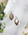 Gold Leather Earrings 