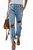 Bright Plaid Patches Cotton Pocketed Denim Jeans