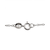 Collete Z Rhodium-plated Sterling Silver Cubic Zirconia Circle and Butterfly Necklace
