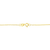 10K Gold 1/5 Cttw Princess Cut Diamond 3 Stone Drop 18" Pendant Necklace (H-I Color, SI2-I1 Clarity)