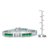 Collette Z Sterling Silver Green and Clear Cubic Zirocnia Skinny Bracelet
