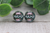 Floral Mama on Leopard  Glass Stud Earrings