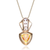 Collette Z Sterling Silver Lemon Cubic Zirconia Stone Gold Plated Pendant