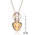 Collette Z Sterling Silver Lemon Cubic Zirconia Stone Gold Plated Pendant