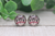 Baseball Mom Stitching   Glass Stud Earrings