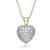 Collette Z Sterling Silver Gold plating clear White Cubic Zirconia Dangling Pendant Necklace