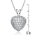 Collette Z Sterling Silver Gold plating clear White Cubic Zirconia Dangling Pendant Necklace