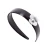 Painted Silver Rose & Black Headband