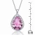 Collette Z Sterling Silver Pink Cubic Zirconia Pendant