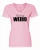 Flawlessly Weird Ladies T-Shirt  Medium