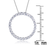 Collette Z Sterling Silver Cubic Zirconia Open Circle Necklace