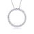 Collette Z Sterling Silver Cubic Zirconia Open Circle Necklace