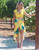 Zemirah Criss Cross Cropped Top Yellow