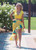 Zemirah Criss Cross Cropped Top Yellow