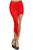 Red Asymmetric Wrap Drape Skirt