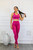 Ribbed Square Neckline Tank Pant Set