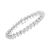 .925 Sterling Silver 3 Carat Total Weight Diamond "S" Lin Karat Bracelet 