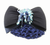 Dangling Swarovski Beads on Fabric Bow Barrette + Snood