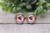 Orioles Baseball || Glass Stud Earrings || Hypoallergenic