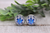 EMS || Glass Stud Earrings || Hypoallergenic