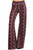 Tribal Border Print Self Banded Palazzo Pants