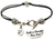 Faith Is Stronger Than Fear Pewter Beaded Black Cord Bracelet
