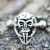 316L Stainless Steel Gothic Skull Mask Cartilage Ear Cuff Earring