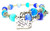 I Love My Ragdoll Cat's Eye Beaded Wrap Bracelet