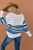 Navi Loose Round Neck Sweater
