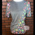Rainbow Dots Bleached Blank Tee 