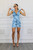 Blue Sky Romper with Hood and Front Zipper