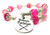 Baton Twirler Cat's Cat's Eye Beaded Wrap Bracelet