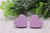 Purple Heart Stud Earrings