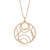 Collette Z Gold Plated Sterling Silver Cubic Zirconia Concentric Pendant