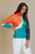 Down the Line Colorblock Tie Dye Hoodie