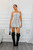 Puffer Metallic Look Mini Dress