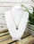 Smooth Paperclip Chain & Pave Lock Necklace 