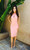 Ribbed Fabric Cross Neck Button Back Dress