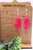 Hot Pink Lightning Bolts || Dangle Earrings