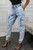 Mineral Wash Cargo Style Distressed Joggers Light