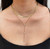 CATALINA CZ DIMAOND LARIAT CHAIN NECKLACE