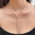 CATALINA CZ DIMAOND LARIAT CHAIN NECKLACE