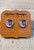 American MAMA on Brushstrokes || Glass Stud Earrings || Hypoallergenic
