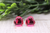 Pink Bubble Jelly Heart Stud Earrings