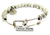 Dance Mom Metal Beaded Bangle Bracelet