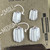 Medium Dainty White Pumpkin Handmade Shrink Plastic Earrings