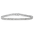 Rose Gold Plated .925 Sterling Silver 1/3 Carat Total Diamond Weight Miracle-Set Diamond Link Bracelet