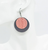 Milk Chocolate and Cameo Pink Leather Earrings 