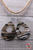 Gold Teardrop Acrylic Dangle Earrings